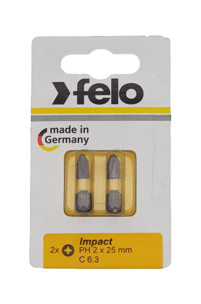 Бита ударная Felo серия Impact PH 2х25, 2 шт в блистере 02202241 в Екатеринбурге