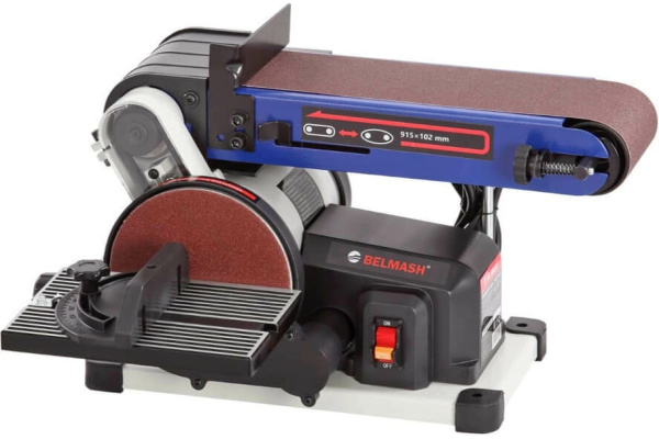 Станок шлифовальный ленточно-дисковый BELMASH BDG 100/152L  S221A