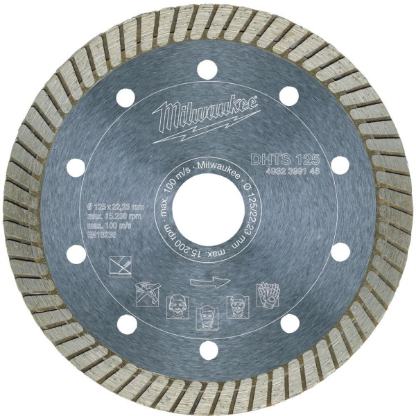 Алмазный диск Milwaukee DHTS 125