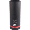 Головка ударная удлиненная Milwaukee SHOCKWAVE™ 1/2"  21мм 4932480339