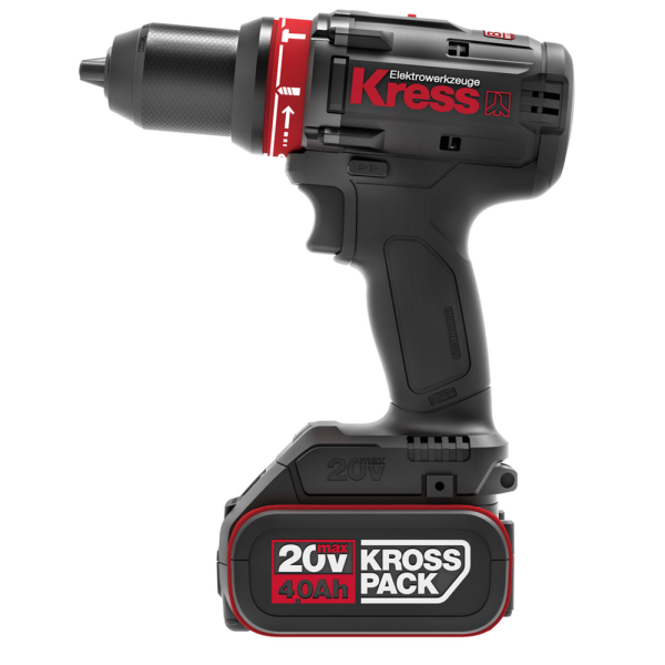 Аккумуляторная ударная дрель-шуруповерт KRESS 20В BL KU361