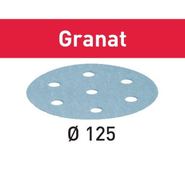 Материал шлифовальный D 125 мм Granat P 100 "FESTOOL" STF-D125/9-P 100 -RU/100  497168 1шт. в Екатеринбурге