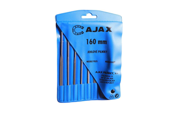 Набор надфилей Ajax 6 шт. L160 №0  с ручкой 286213931606