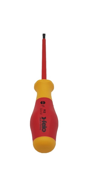 Отвертка диэлектрическая шлицевая Felo SL5,5x1,0x125 91305590 в Екатеринбурге 