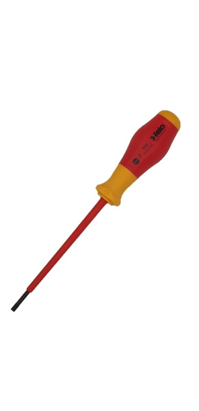 Отвертка диэлектрическая шлицевая Felo SL3,0x0,5x100 91303090 в Екатеринбурге 