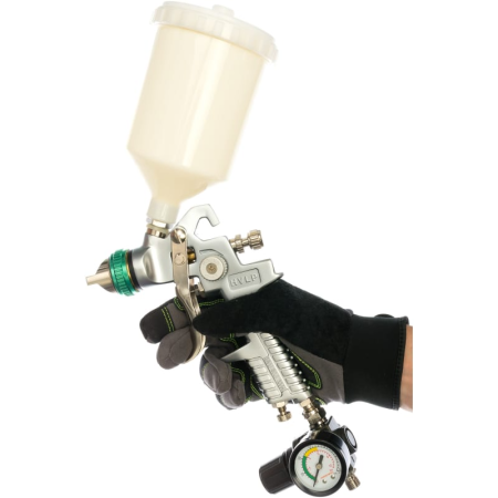 Краскопульт с верхним бачком JONNESWAY с дедуктором JA-HVLP-1080G 047107 в Екатеринбурге