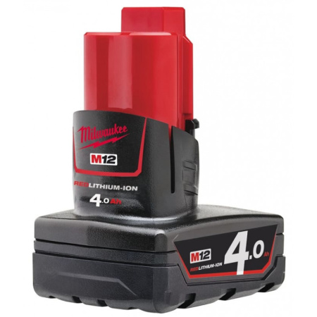 Аккумулятор Milwaukee M12 B4 (12В, 4Ач, Li-ion) 4932430065