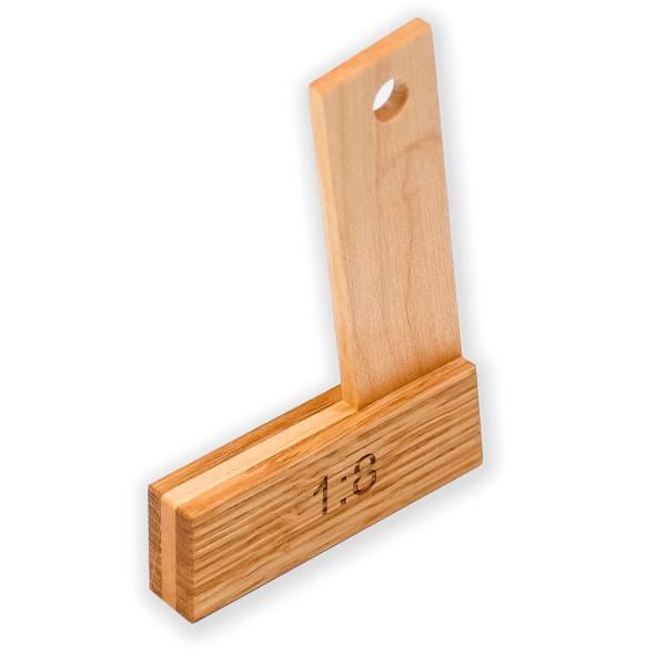 Угольник деревянный с упором ПЕТРОГРАДЪ 1/8 М00021593 в Екатеринбурге 