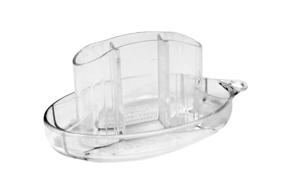 Гладилка овальная прозрачная малая DECOR 73х116мм., для декоративных составов 640-116