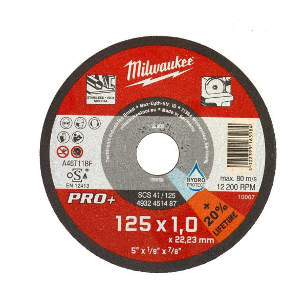 Отрезной диск Milwaukee SCS 41/125х1 PRO+ 1шт