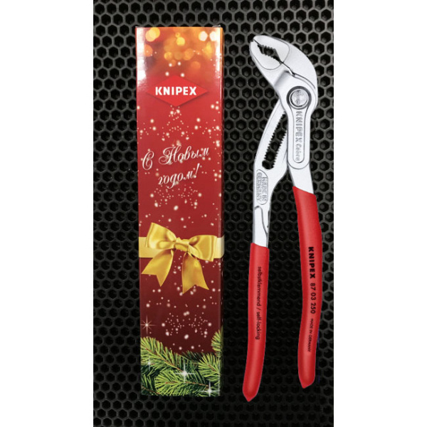 Ключ переставной "KNIPEX" 250мм. COBRA НГ упаковка KN-8703250клещи в Нов.уп в Екатеринбурге 