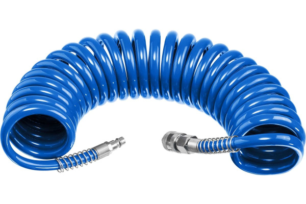 Шланг пневматический спиральный ЗУБР 6х8мм. 5метров.  6473-05