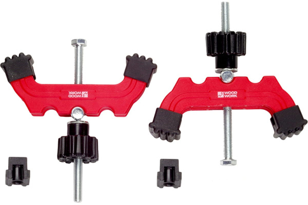 Прижимы верстачные WOODWORK для T-образного паза комплект из 2 штук CLM-007   в Екатеринбурге 