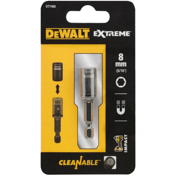 Бита DeWalt шестигранная IMPACT Easy Clean 8мм  DT7465-QZ в Екатеринбурге