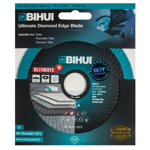 Диск алмазный BIHUI Ultimate Edge 115х1,8мм для резки и заусовки плитки под 45  DPD115 в Екатеринбурге