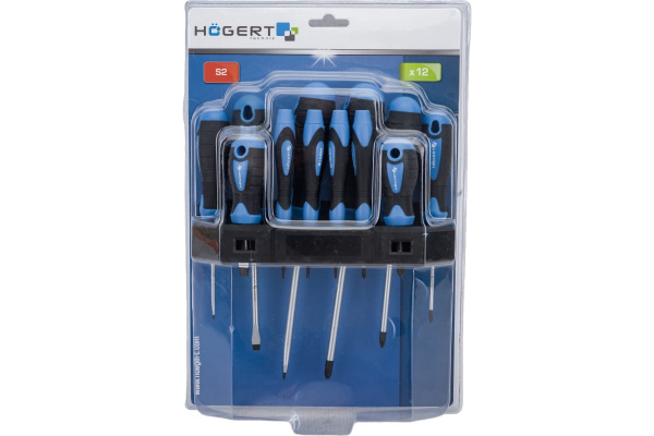 Набор отверток HOEGERT SL PH 12пр.  HT1S097 в Екатеринбурге 