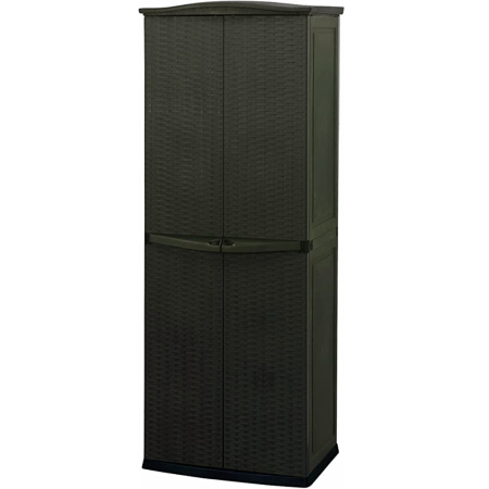 Шкаф из ПВХ "Keter" Ротанг коричневый 45х65х184см 15,8кг  17190092 в Екатеринбурге