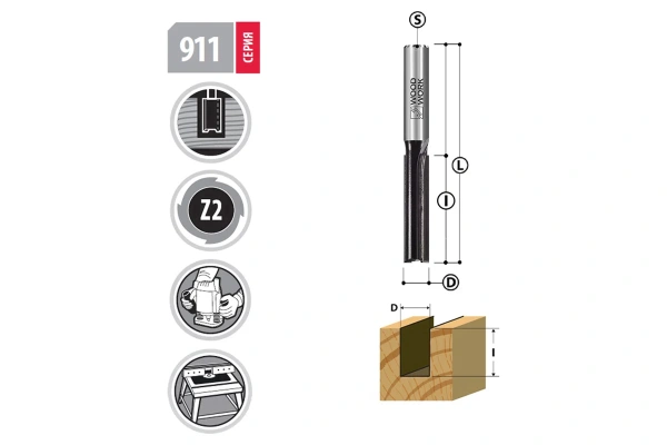 Фреза пазовая WOODWORK  35х32 мм, S-12 мм 911.3532.12 в Екатеринбурге