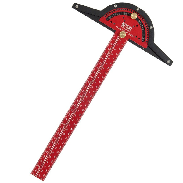 Линейка разметочная Woodwork профессиональная 300 мм с транспортиром  RUL-300P