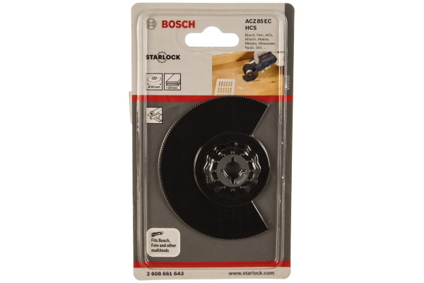 Диск сегментированный пильный Bosch HCS WOOD 85 мм для GOP 10.8  2608661643 в Екатеринбурге
