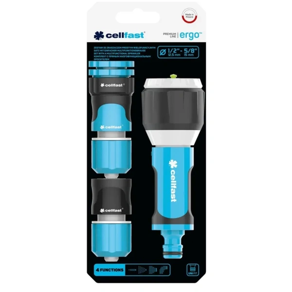 Комплект с оросителем прямым многофункциональным CELLFAST ERGO 1/2 53-510  в Екатеринбурге