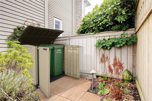 Шкаф уличный из ПВХ "Keter" Стор ит Аут Арк 1200L бежевый 146х82х120см 24кг  17199415 в Екатеринбурге