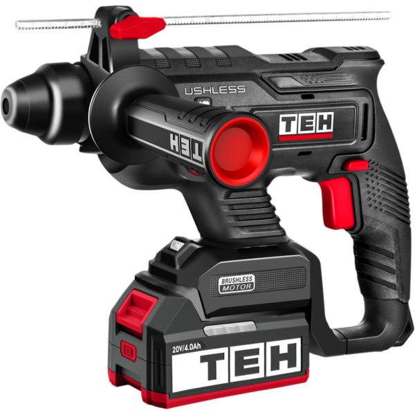 Аккумуляторный перфоратор (бесщеточный двигатель) 20V TEH LH220-1  1,9 Дж, 1300 об\мин, 4600 уд.\мин