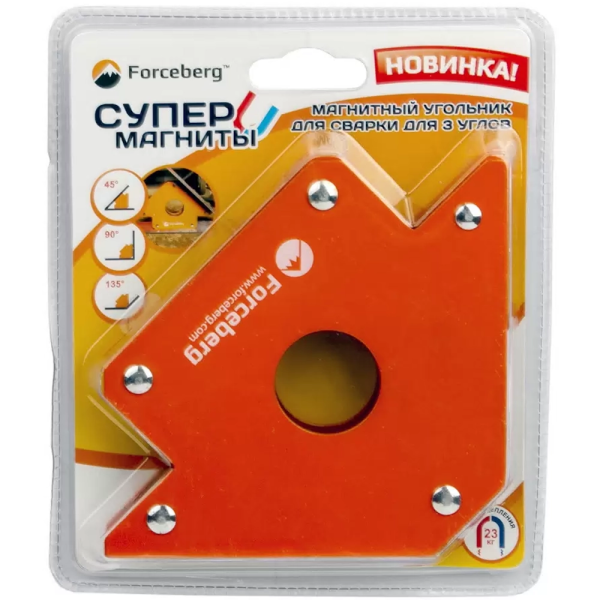 Магнитный угольник для сварки для 3 углов Forceberg, усилие до 23 кг в Екатеринбурге