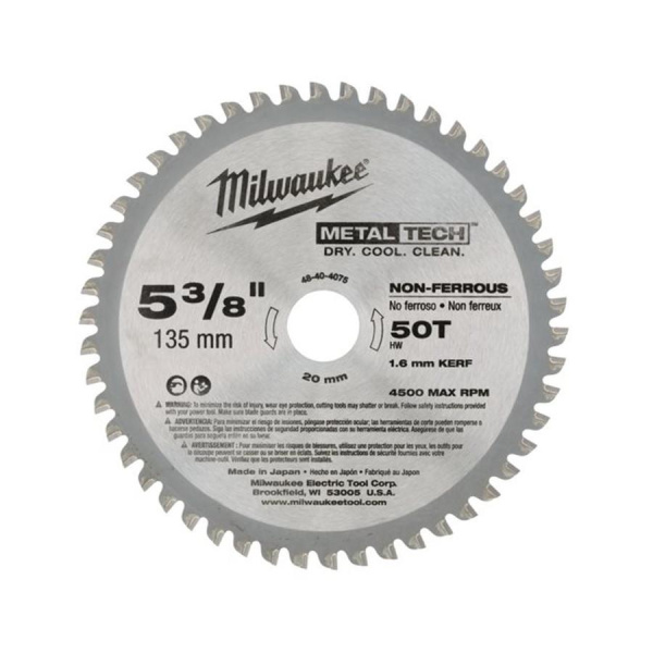 Пильный диск Milwaukee по металлу 135х20 Z50
