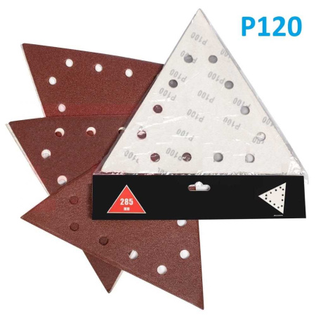 Шлифбумага треугольная DLT d285мм P100 10шт  0328 в Екатеринбурге