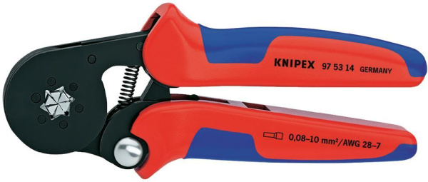 Пресс-клещи для контактных гильз Knipex 0,08-10мм/кв, 180мм KN-975314