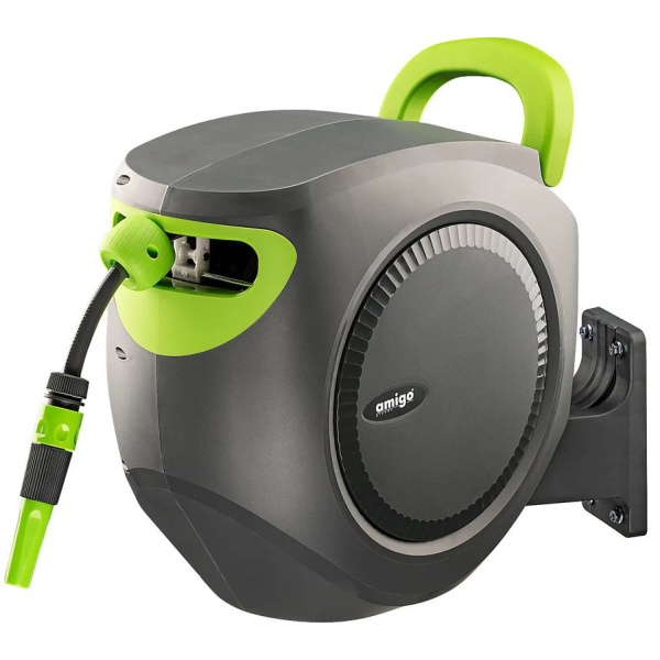 Катушка автоматическая со шлангом 30м+2м Amigo Grande 79606