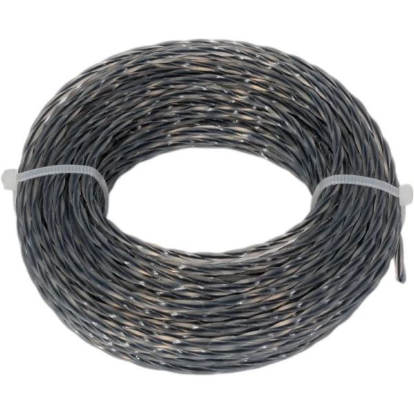 Леска триммерная SNIRREX "Витой квадрат" с жилой (двухкомпонентная усиленная), 3,0мм х 15м 15-01-028 в Екатеринбурге