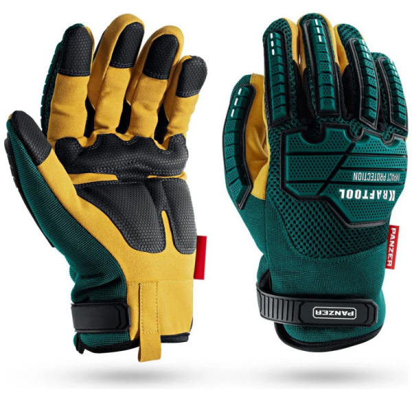 Перчатки "KRAFTOOL" PANZER комбинированные для тяжелых мех.работ  11298-L