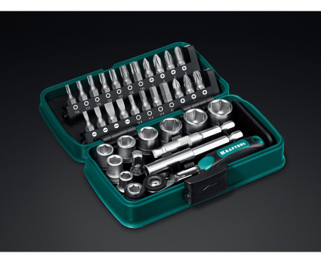Набор инструмента Kraftool X-Drive 1/4" 35пр  27974 в Екатеринбурге