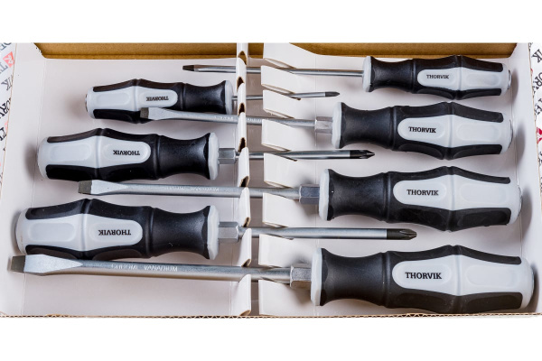 Набор отверток ударных стержневых THORVIK SDGS7CP 7пр.  052288