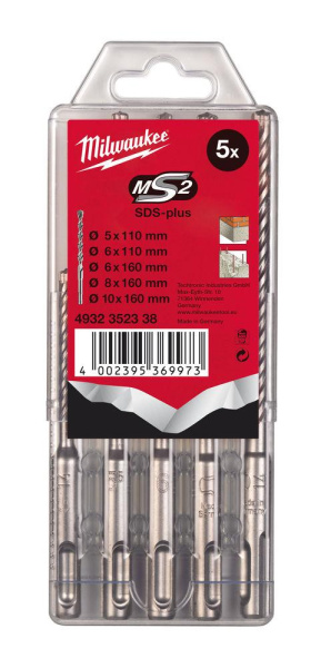Набор буров SDS+ Milwaukee (5шт) GB