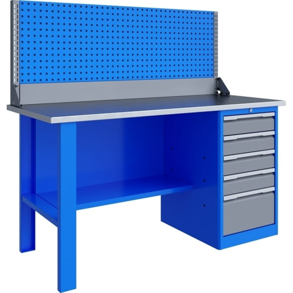 Верстак металлический с одной тумбой ВЕРСТАКОФФ PROFFI 161.15.3-1  125147