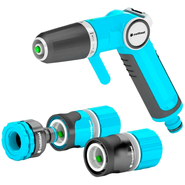 Комплект с оросителем прямым пистолетным CELLFAST ERGO 3/4 53-525 в Екатеринбурге