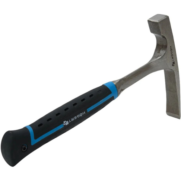 Молоток каменщика HOEGERT монолитный, 600 г, с рукояткой из стекловолокна HT3B033 в Екатеринбурге 