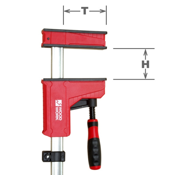 Струбцина параллельная WOODWORK 400x95 2 шт усилие 600 кг PCH-4095 в Екатеринбурге 
