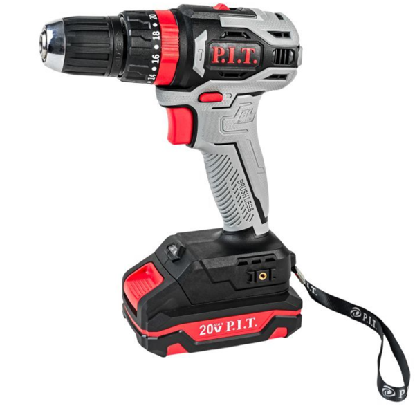 Дрель ударная аккумуляторная  P.I.T PSB20H-10B/1