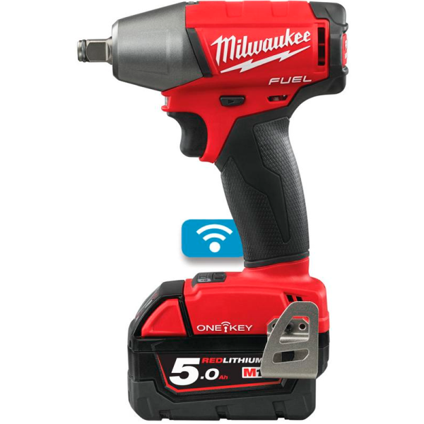 Аккумуляторный ударный гайковерт "Milwaukee" M18 ONEIWF12-502X FUEL ONE-KEY