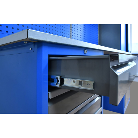 Верстак металлический с одной тумбой ВЕРСТАКОФФ PROFFI 161.15.3-1  125147 в Екатеринбурге