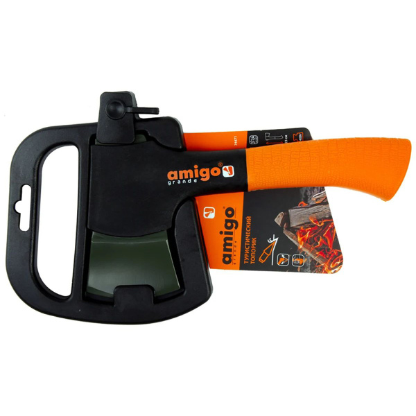 Топор туристический AMIGO 400гр. 250. фиберглас. рукоять  74471 в Екатеринбурге 