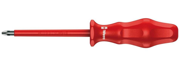 Отвертка изолированная Wera РZ 2х100мм. WE-031261
