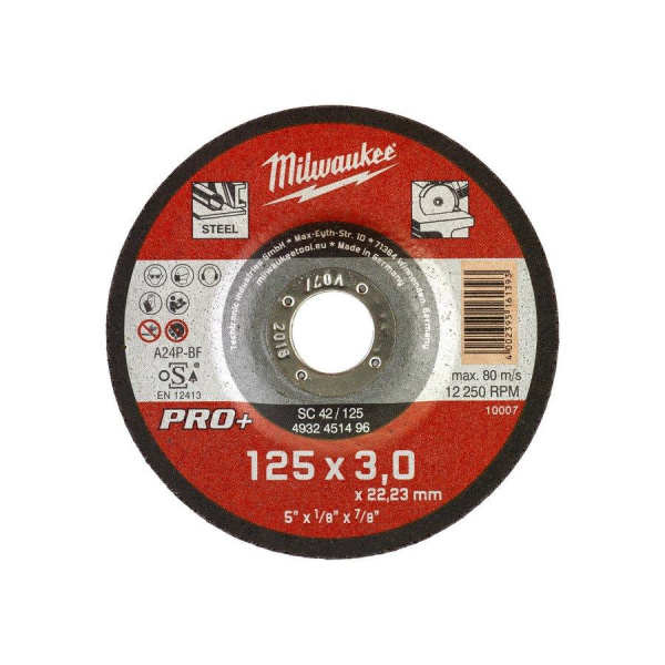 Отрезной диск Milwaukee SCS 42/125х3 PRO+ 1шт