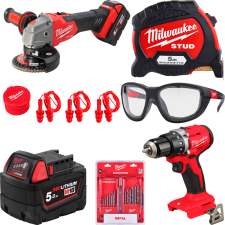 Промо-набор Milwaukee  M18 FSAG100P 100-летие Milwaukee 493310003