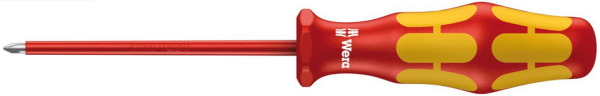 Отвертка изолированная Wera Kraftform Plus Lasertip PH2х100мм.  WE-006154 в Екатеринбурге 