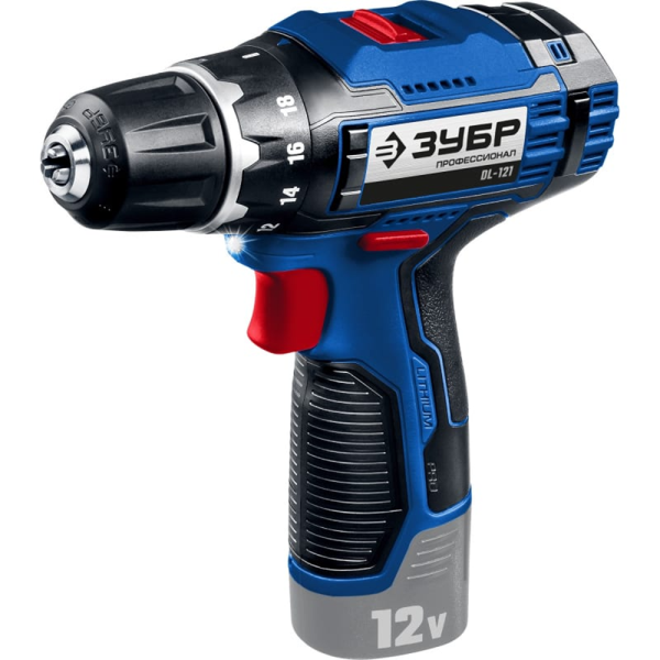 Дрель-шуруповерт аккумуляторный ЗУБР БЗП 1-10мм. DL-121 в Екатеринбурге